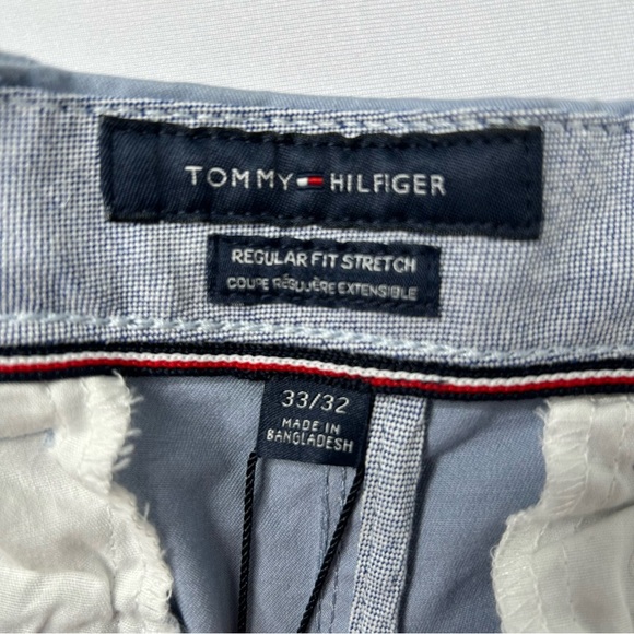 Tommy Hilfiger Mens The Flex Blue Khaki Pants Reg Fit Waist 33 NWT - Picture 6 of 7